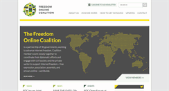 Desktop Screenshot of freedomonlinecoalition.com